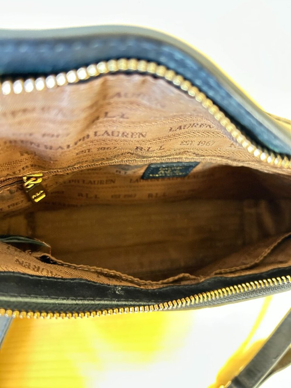 Lauren | Ralph Lauren Leather Crossbody Purse Black - Picture 7 of 16